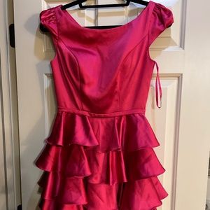 Hot pink satin mini dress - BRAND NEW with TAGS